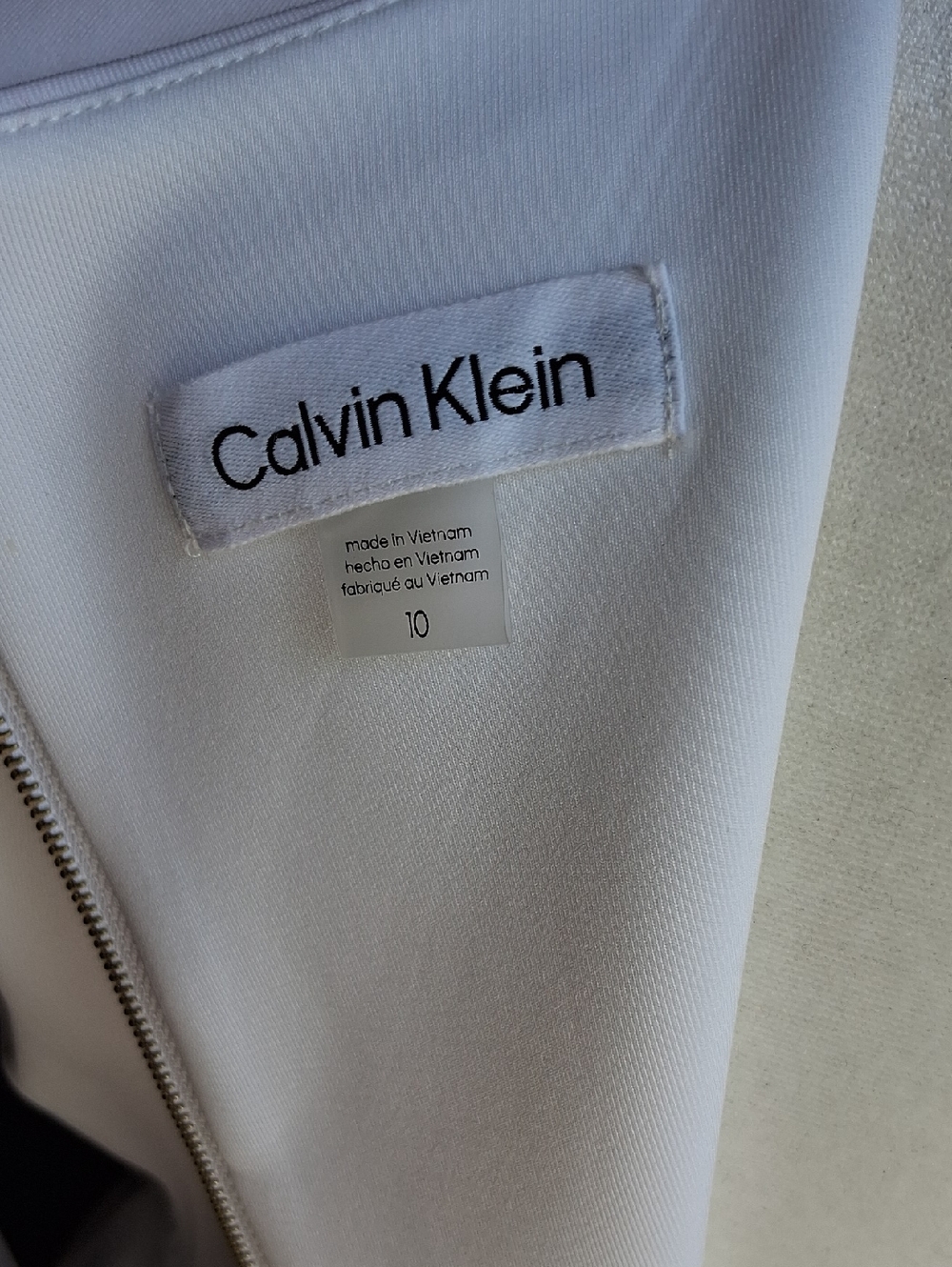 Calvin Klein White Midi Dress 10 - Picture 2 of 9